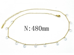 HY Stainless Steel 316L Necklace-HY24N0008HHW