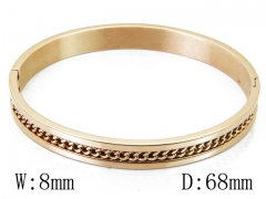 HY Wholesale Stainless Steel 316L Bangle(Crystal)-HY42B0176HML