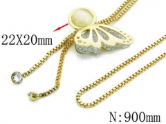 HY Stainless Steel 316L Necklaces-HYC80N0019HMZ