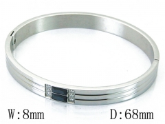 HY Wholesale Stainless Steel 316L Bangle(Crystal)-HY42B0188HLW
