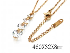HY Stainless Steel 316L Necklaces-HYC80N0250HGG