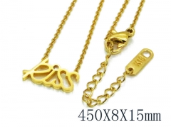HY Stainless Steel 316L Necklaces-HYC80N0246LX