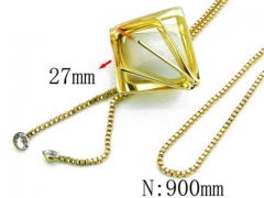 HY Stainless Steel 316L Necklaces-HYC80N0021HMZ