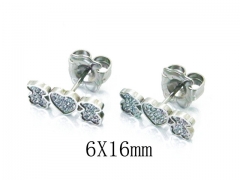 HY Stainless Steel 316L Bear Earrings-HY90E0236HPW