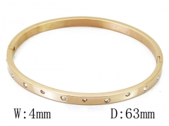 HY Wholesale Stainless Steel 316L Bangle(Crystal)-HY42B0160HML
