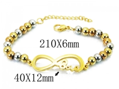 HY Stainless Steel 316L Bracelets (Steel Ball Style)-HY55B0693HOQ