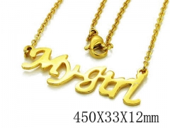 HY Stainless Steel 316L Necklaces-HYC03N0167KLX