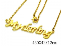HY Stainless Steel 316L Necklaces-HYC03N0171KLR