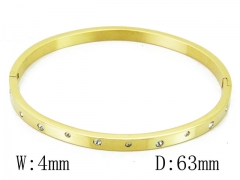 HY Wholesale Stainless Steel 316L Bangle(Crystal)-HY42B0159HLX