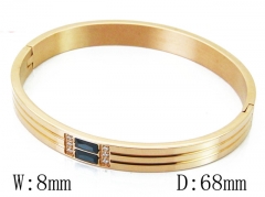 HY Wholesale Stainless Steel 316L Bangle(Crystal)-HY42B0190HOL