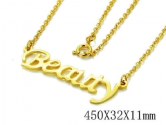 HY Stainless Steel 316L Necklaces-HYC03N0172KLS