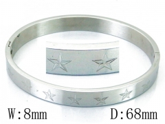 HY Wholesale 316L Stainless Steel Bangle-HY42B0212ML