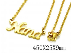 HY Stainless Steel 316L Necklaces-HYC03N0162KLR