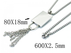 HY Wholesale Stainless Steel 316L Necklace-HY02N0200HHD