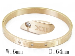 HY Wholesale Stainless Steel 316L Bangle(Crystal)-HY42B0166HKL