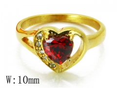 HY Stainless Steel Big-Crystal Rings-HYC46R0876OS