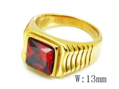 HY Stainless Steel Big-Crystal Rings-HYC31R0010HIG