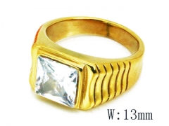 HY Stainless Steel Big-Crystal Rings-HYC31R0009HID