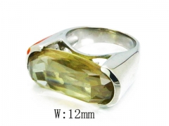 HY Stainless Steel Big-Crystal Rings-HYC30R0591HJD