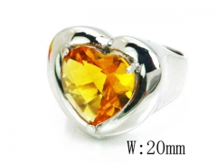HY Stainless Steel Big-Crystal Rings-HYC30R0580PQ