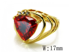 HY Stainless Steel Big-Crystal Rings-HYC46R0028HHC