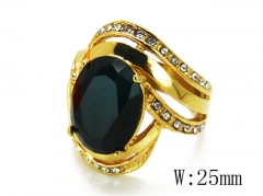 HY Stainless Steel Big-Crystal Rings-HYC45R0231HIV