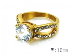 HY Stainless Steel Big-Crystal Rings-HYC45R0177HBB