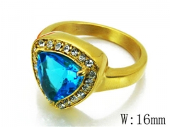 HY Stainless Steel Big-Crystal Rings-HYC46R0835HIW