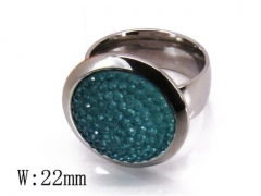 HY Stainless Steel Big-Crystal Rings-HYC06R0169