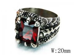 HY Stainless Steel Big-Crystal Rings-HYC45R0073OA