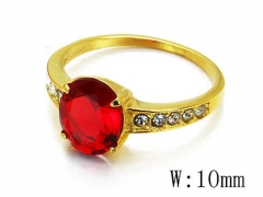 HY Stainless Steel Big-Crystal Rings-HYC45R0238HYY