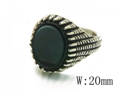 HY Stainless Steel Big-Crystal Rings-HYC17R0078HHF