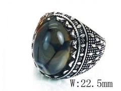 HY Stainless Steel Big-Crystal Rings-HYC17R0102HIR