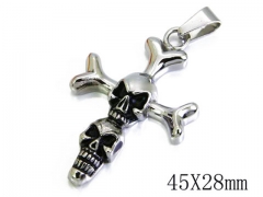HY Stainless Steel 316L Pendants (Skull Style)-HY06P0828H00