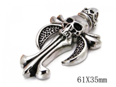 HY Stainless Steel 316L Pendants (Skull Style)-HY06P0738H20