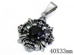 HY Stainless Steel 316L Pendants (Skull Style)-HY06P0842H20