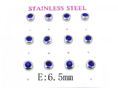 HY Stainless Steel Small Crystal Stud-HY59E0614OW