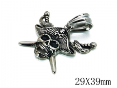 HY Stainless Steel 316L Pendants (Skull Style)-HY06P0199HDD