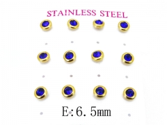 HY Stainless Steel Small Crystal Stud-HY59E0612HHW