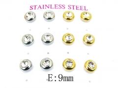 HY Stainless Steel Small Crystal Stud-HY59E0598HZL
