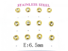 HY Stainless Steel Small Crystal Stud-HY59E0609HHQ