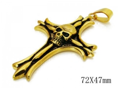 HY Stainless Steel 316L Pendants (Skull Style)-HY06P0748H40