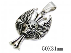HY Stainless Steel 316L Pendants (Skull Style)-HY06P0803P0