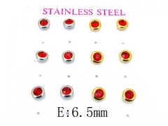 HY Stainless Steel Small Crystal Stud-HY59E0616PL