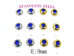 HY Stainless Steel Small Crystal Stud-HY59E0601HWL