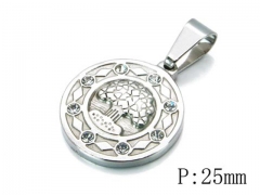 HY 316L Stainless Steel Pendant-HY54P0012KA