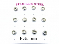 HY Stainless Steel Small Crystal Stud-HY59E0611OW