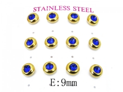 HY Stainless Steel Small Crystal Stud-HY59E0600HIW