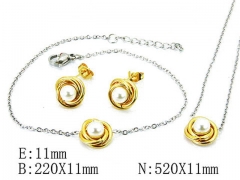 HY Wholesale 316L Stainless Steel jewelry Pearl Set-HY59S1303H1Z