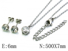 HY 316L Stainless Steel jewelry CZ Set-HY06S0806HHZ